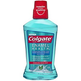 Colgate Enamel Health Anticavity Fluoride Sparkling Fresh Mint Mouthwash, 16.9 Ounce