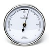 Fischer 151CR Raumthermometer - 68 mm Bimetall-Thermometer - Kunststoffgehäuse Silber