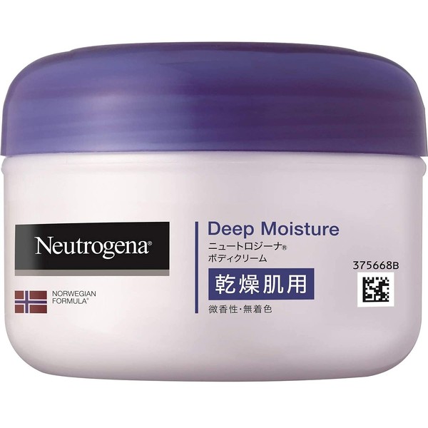 Neutrogena Norwegian Formula Deep Moisture Body Cream for Dry Skin, Lightly Fragrant, 6.8 fl oz (200 ml)