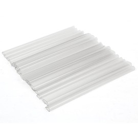 FullBerg Pack of 24 PVC Mounting Clips, Privacy Screen Clamp Bars for Privacy Screen Strips, Transparent