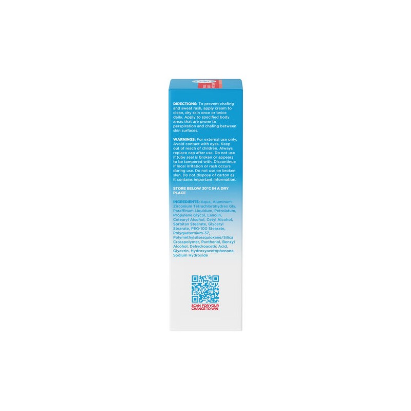 Dermal Therapy Chafing & Sweat Rash Prevention Cream 75g