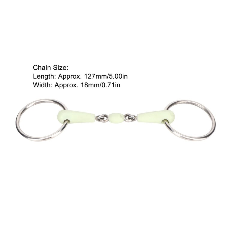 Ezweiji Horse Mouth Bit Apple Flavour Professional Stainless Steel Snaffle
