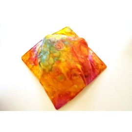 Colorful Quilted Batik Fabric Microwave Bowl Cozy