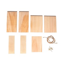 Rayher 70052505 Bird Feeder Kit, Wood, FSC Certified, 19.5 x 9.8 x 25 cm, Small Bird House for Painting, Feeding House