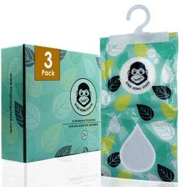 KING KONG STATE Wardrobe Dehumidifier, Pack of 3, Dehumidifier for Wardrobe, High Performance Desiccant for Moisture Removal (Granules)