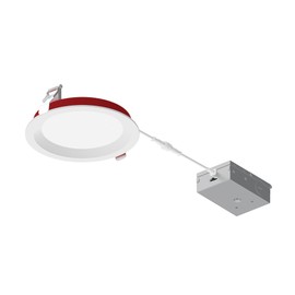Nora NFRC-R6W2TWMPW Field CCT Adjustable, Fire-Rated Can-Less LED Downlight, No Housing Required (Baffle, 6")