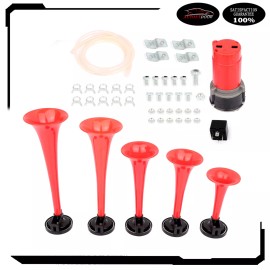 5  Trumpets Ultra Loud Dixie Musical  Air Horn Kit Dukes of Hazzard General Lee