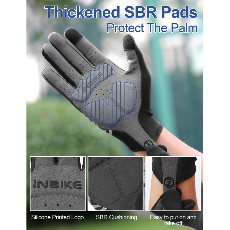 INBIKE Cycling Gloves MTB Mountain Bike Gloves Men Women Winter