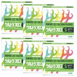 High Performance, Easy to Use and Cut, Lion Dent EX Ultra Floss S, 1 Box x 6 Box Set
