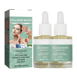 2piezas Suero antienvejecimiento con refuerzo de colágeno avanzado,suero para el cuidado de la piel REN que brilla y protege,suero antienvejecimiento con refuerzo de colágeno