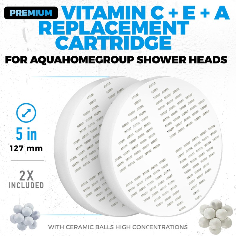 AquaHomeGroup Vitamin C + E + A Shower Filter Replacement
