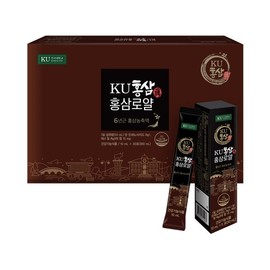 [건국유업] 6년근 KU홍삼진 홍삼로얄 10mLx30포 (30포 1박스) [Geonguk Dairy] 6-Year-Old KU Red Ginseng Extract Royal 10mL x 30 Pouches (30 Pouches per Box)