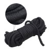 EDGEAM Cotton Rope 5 m 8 mm Braided Cord (Black)