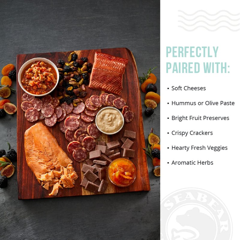 SeaBear - Pacific Northwest Smoked Wild Salmon Double Sided Pillow