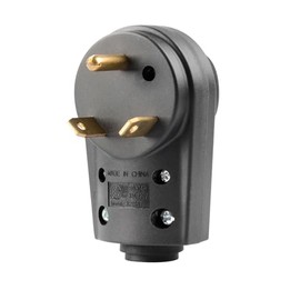 MAKERZ 0 90 30 Amp Replacement Plug for 10AWG/3C RV Power Cord - NEMA TT-30P, ETL-Certified