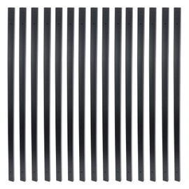 Myard 32-1/4 InchesTraditional Rectangle Aluminum Deck Balusters Furniture with Screws for Wood Composite Facemount Railing, Classic Geometric Style (25-Pack, Matte Black)