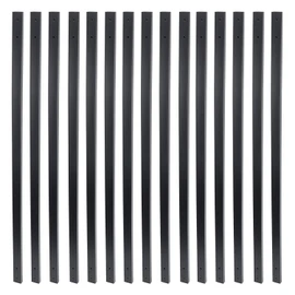 Myard 32-1/4 InchesTraditional Rectangle Aluminum Deck Balusters Furniture with Screws for Wood Composite Facemount Railing, Classic Geometric Style (25-Pack, Matte Black)