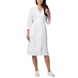 Adar Uniforms Universal Scrub Dress for Women - Fitted Midriff 2810 White 22
