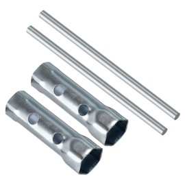 CoCud Double Ended Motorcycle Ignition Spark Plug Spanner 16-18mm with Bar Deep Reach Wrench Socket - (Set of 2)