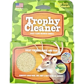 Sparkle Plenty Trophy Cleaner - Animal Trophy Mount Cleaner for Taxidermy Animals - Dry Cleaning Taxidermy Cleaning Kit -Non Yellowing Dry Clean Rubber Sponge - Deer Mount Cleaner Pack w/ No Chemicals
