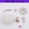 Brushed Nickel Shower Faucet - Single Function Shower Trim Kit