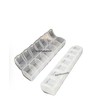 2 x Clear 7-Day Weekly Pill Box Organiser Box, 15