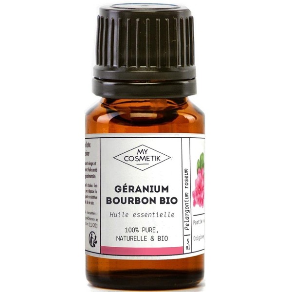 Organic Bourbon Geranium Essential Oil - MY COSMETIK - 5 ml