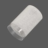 Voguad White Linen Frosted Glass Cylinder Lamp Shade with 1