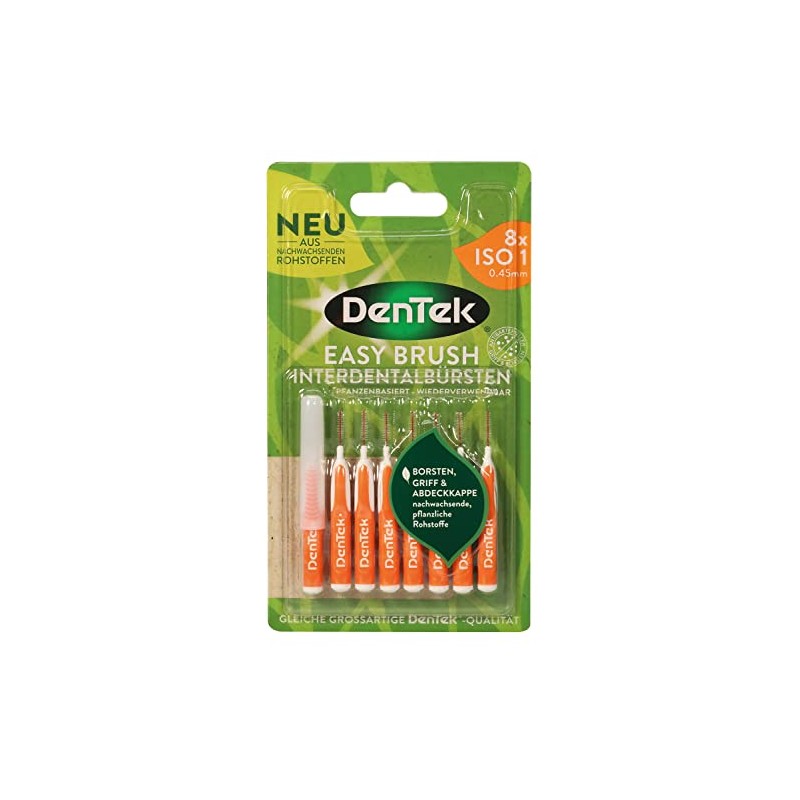 DenTek Eco Easybrush Interdental Brush ISO 1 Pack of 8