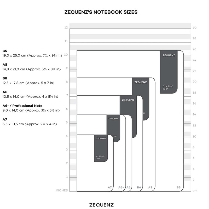 Zequenz The Color Notebook A5 Dark Navy Blank, 100 Sheets,