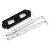 Battery Tie Down Kit Hold Down Rod Bracket with Hooks