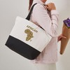 CafePress African Art Canvas Tote Top Zipper Closure