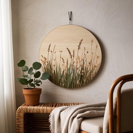 [Upgraded] RM&Co 1/4" Thick 8 Pack 12 Inch Large Wood Circles for Crafts, Blank Round Wooden Discs, DIY Craft Wood Rounds Cutouts for Door Hanger, Sign, Painting, Wood Burning, Christmas Home Decor