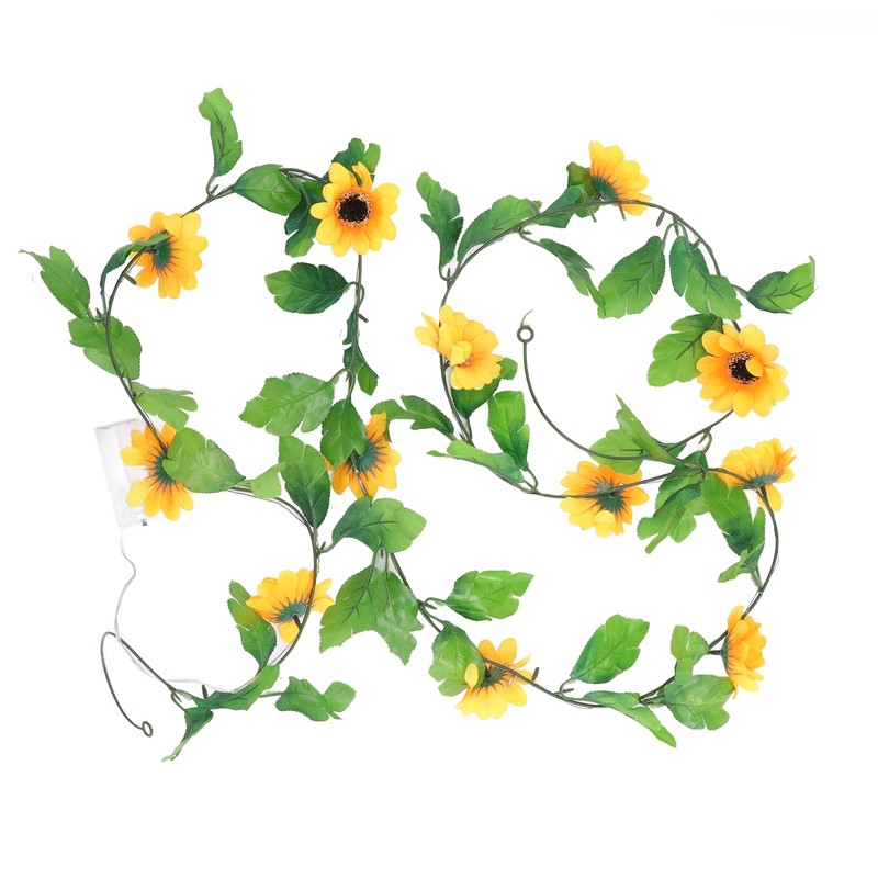 3 Pcs Sunflower String Lights 7.8ft 20 LED Battery Powered