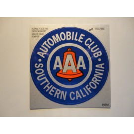 AAA Automobile Club Reflective STICKER Decal Southern California. New.
