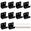 Pack of 10 U Angle Brackets, Wall Mount Hooks, Heavy
