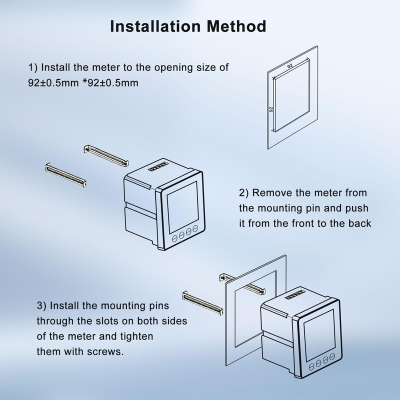 Intelligent Power Multi-Function Three Phase 3-Wire 4-Wire Programmable Electricity Meter