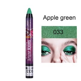 Mysense 2PCS Shimmer Eyeshadow Sticks, Ultra Pigmented Makeup Eye Shadow Powder Long Lasting Eye Shadow Pen,033 Apple Green & 034 Grass Green