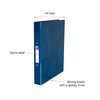 Oxford A4 Ring Binder, Assorted Colours, Pack of 3, Navy/Red/Aqua