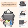 BabbleRoo Diaper Bag Backpack, Multifunction Large Bags with Changing Pad