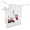 Ambesonne Notre Dame de Paris Fabric Pouch Set of 2,