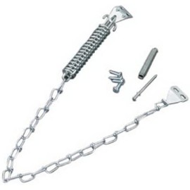 Wright Products - Steel Screen and Storm Door Chain Stop - Absorbs Shock from Wind, Zinc