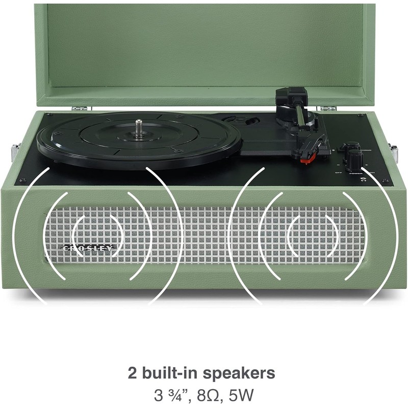 CROSLEY Crosley Voyager Sage - Bluetooth Portable Turntable