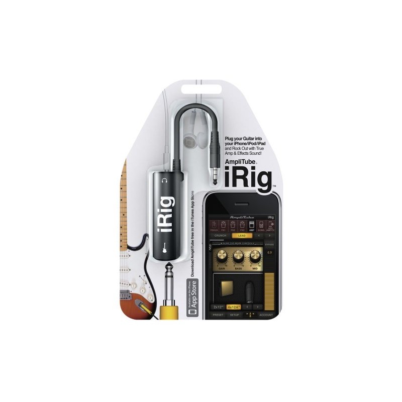 IK Multimedia AmpliTube iRig guitar adaptador de interfaz para dispositivos