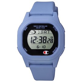 Champion D00A-008VK Radio Solar Digital Wristwatch, Waterproof, Date Display, Urethane Band, Blue, blue