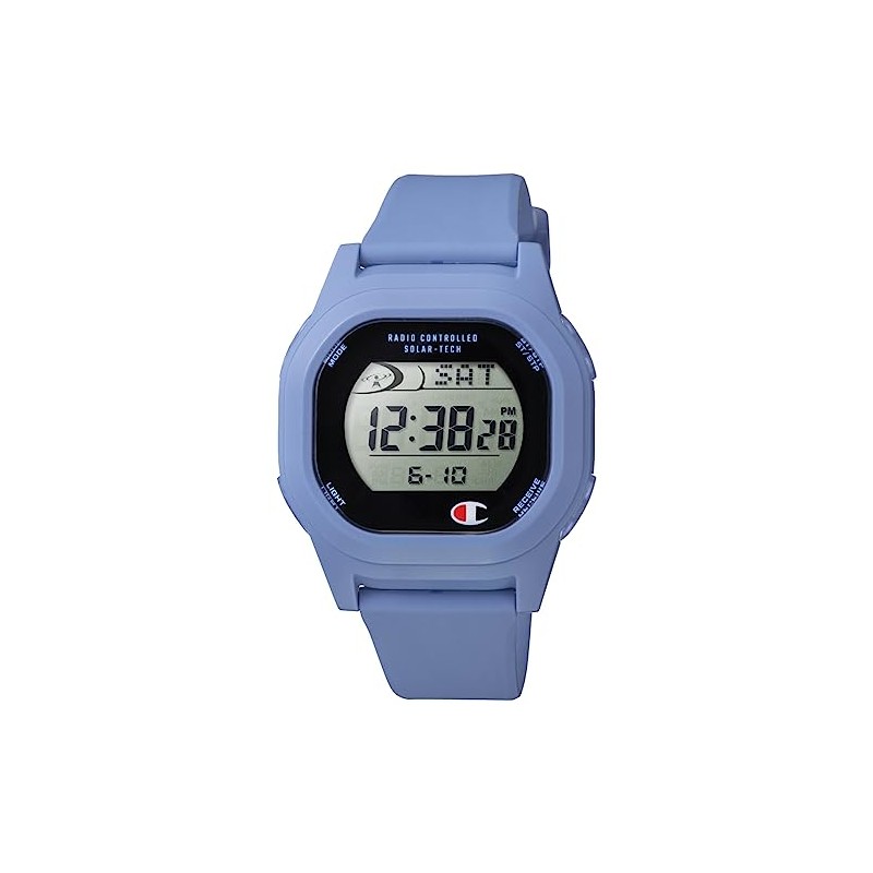 Champion D00A-008VK Radio Solar Digital Wristwatch, Waterproof, Date Display, Urethane