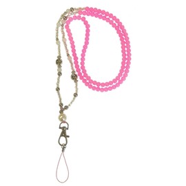 PCL Media ltd Beaded Lanyards for Teacher and schools & Work for displaying your ID Card Holder and ID Badge (Pink)