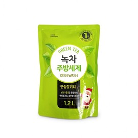 Green Tea Dish Soap 1.2L - Food-Grade for Fruits & Vegetables Dish Soap 6ea