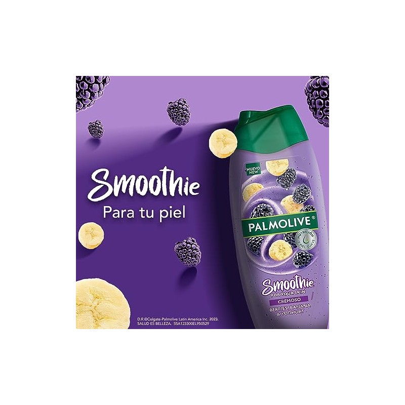 Palmolive Smoothie Jabón Líquido Corporal Bayas Plátano Yoghurt 390ml