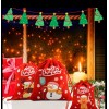 24 Pack Christmas Drawstring Gift Bags, 5x3.5", Candy, Small Gifts,